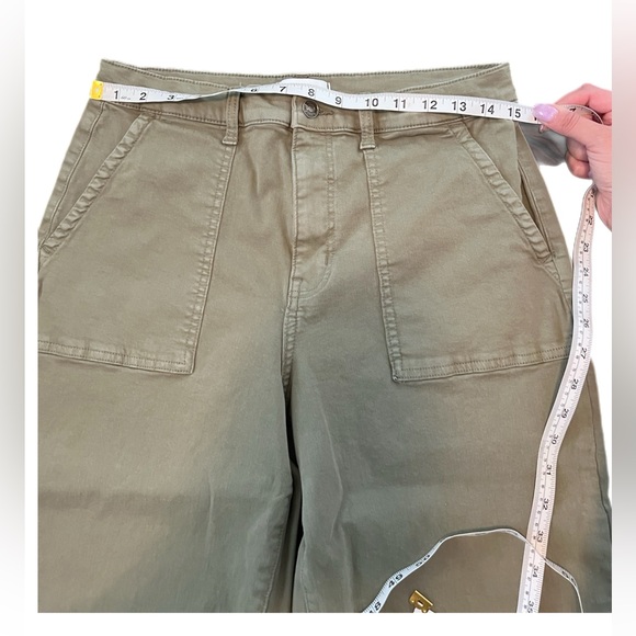 Studio Blue Olive Green Cropped Jeans - Picture 6 of 10